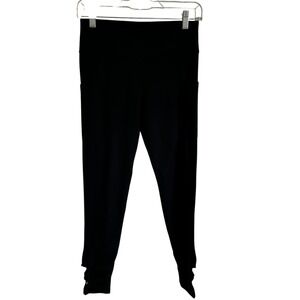 Mono B Stirrup Leggings‎ High Waist Yoga Pants with Pockets Black Size M